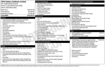 2024 Subaru Outback Limited