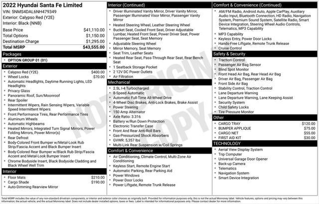2022 Hyundai Santa Fe Limited