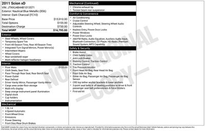 2011 Scion SCION XD Base