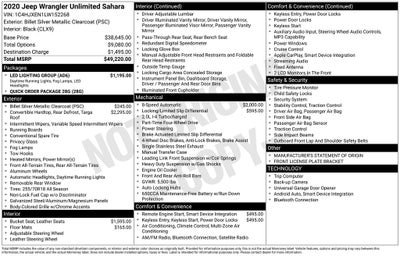 2020 Jeep Wrangler Unlimited Sahara