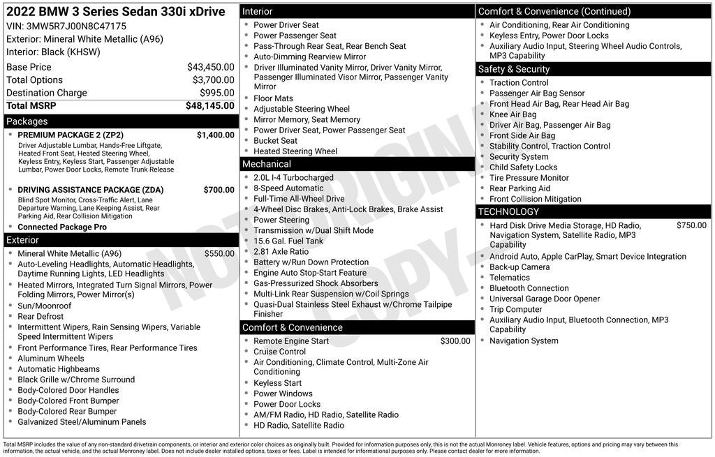 2022 BMW 3 Series 330i xDrive