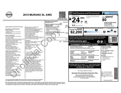 2015 Nissan Murano SL