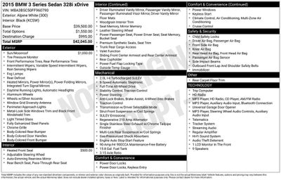 2015 BMW 328i 328i xDrive