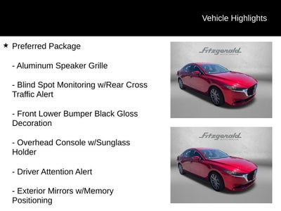 2019 Mazda Mazda3 Sedan w/Preferred Pkg