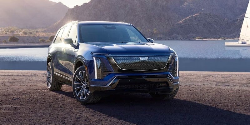 2026 Cadillac Vistiq parked off-road